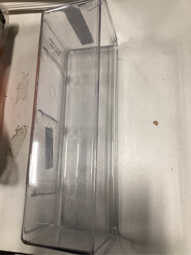 Condition photo showing Good Condition for iDesign Slim Clear Plastic Storage Bin, Extra Long Narrow Stackable Organizer for Kitchen and Pantry Pack of 1