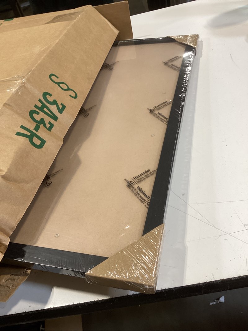 Condition photo showing Good Condition for 8x12 picture frame black for wall mounting or tabletop, wood 8 x 12 frame photo frame for wall hanging horizontally or vertically, black, 1 pack 1 8x12