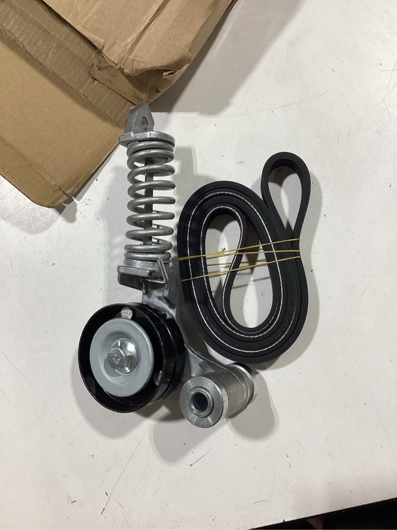 Condition photo showing As Is for incomplete belt tensioner and serpentine belt kit for chevrolet cruze 2012-2015, fit for cruze limited 2016 - dohc l4 1.4l, serpentine belt drive component kit oe 38344 49804 25195388 for cruze/cruze limited 2012-2016