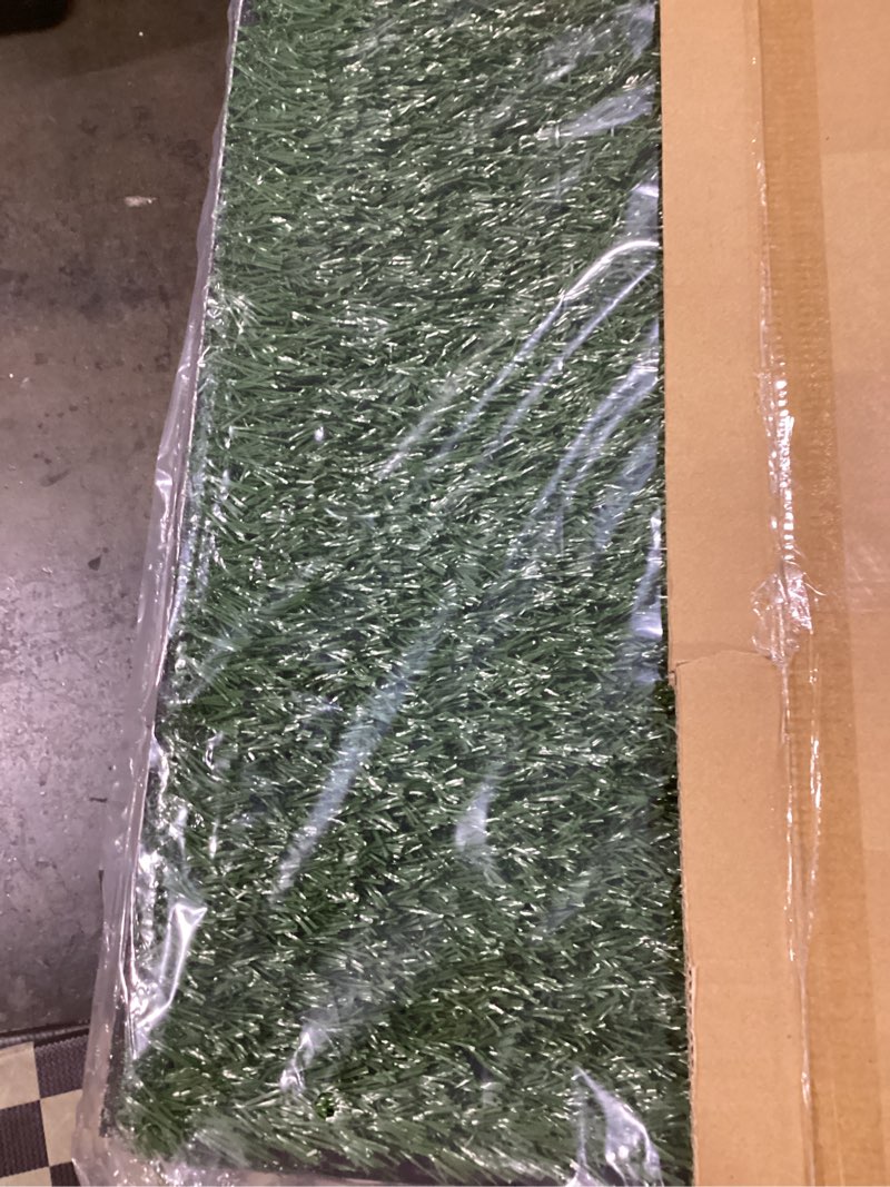 Condition photo showing Good Condition for Artificial Grass Puppy Pee Pad for Dogs and Small Pets - 20x30 Inch, Reusable 3-Layer Turf Pads for Dogs with Tray - Indoor and Outdoor Fake Grass Potty Pet Supplies by PETMAKER Large 3-Layer System