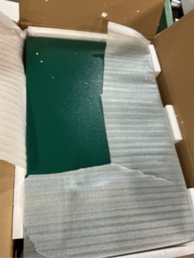 Condition photo showing New/Like New for chicken nesting box, 3 holes nesting boxes for chickens, heavy duty metal chicken laying boxes, roll away nesting box egg collection tray, nesting box with roosting pole for chicken coop(green)