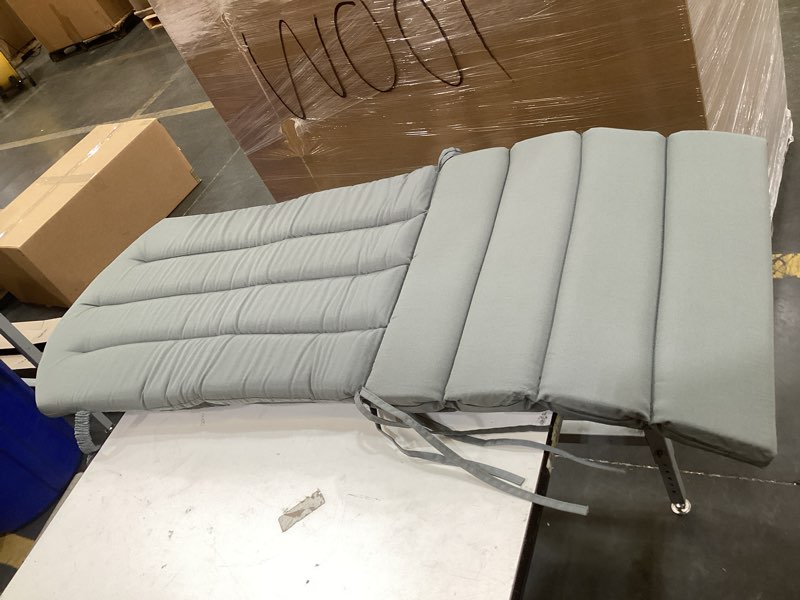 Condition photo showing As Is for adirondack chair cushion set of 2 indoor outdoor furniture cushions rocking chair cushions with straps replacement folding patio chair pad,19.7x18.9x1.5 inch?grey?