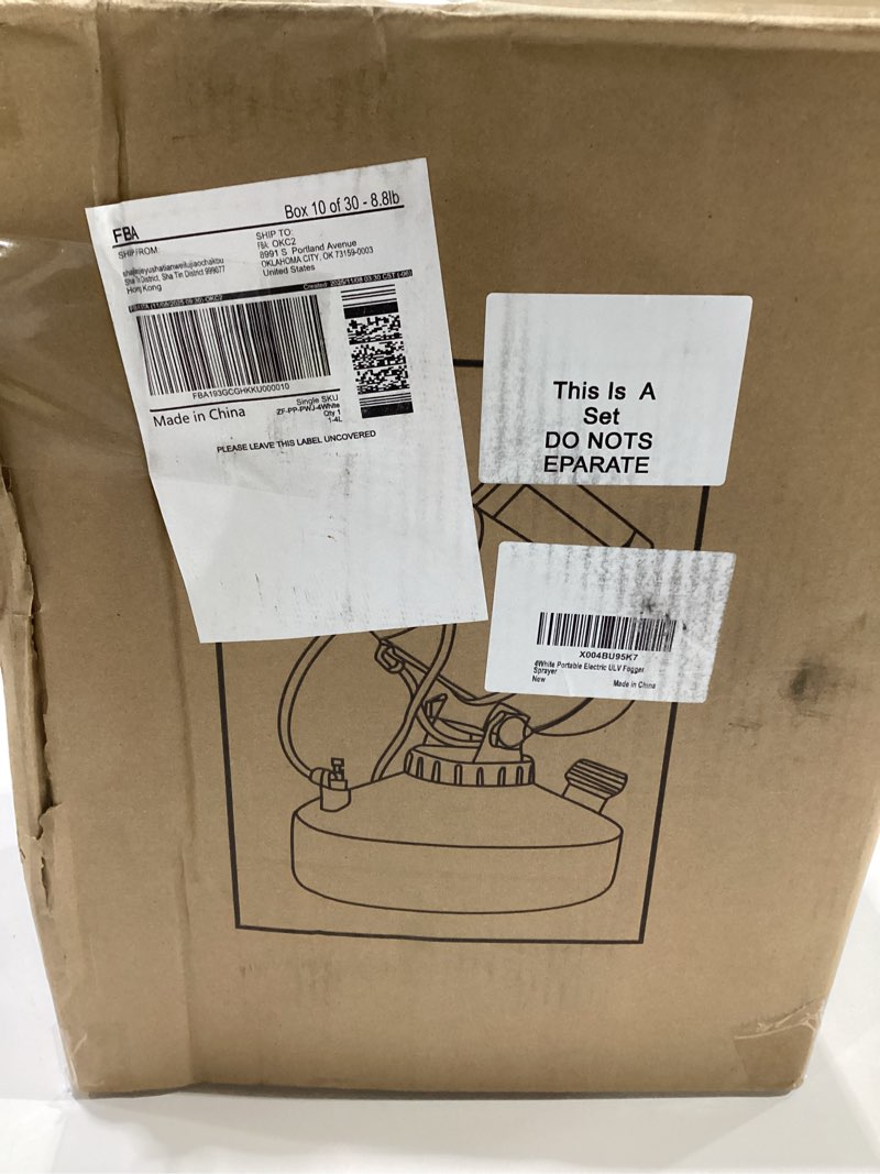 Condition photo showing New/Like New for ZFULVO 4.5L(1.2Gallon) Portable Electric ULV Fogger Sprayer, 26-32ft Spraying Distance Atomizer Mist, NOT TESTED