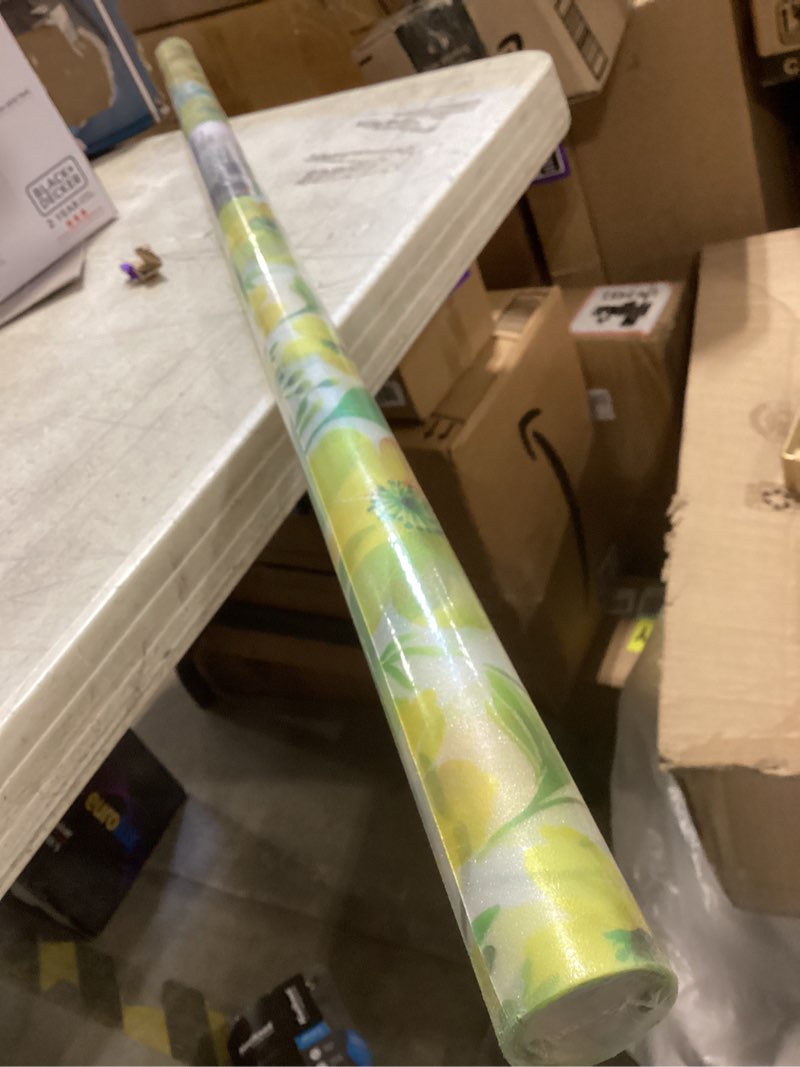 Condition photo showing Good Condition for somwise frosted glass window privacy film with tools, heat blocking, anti-uv, anti-glare, static cling, decor for home bathroom door, renter friendly, removable, reusable, yellow 45inchx78.5inch yellow 45*78.5