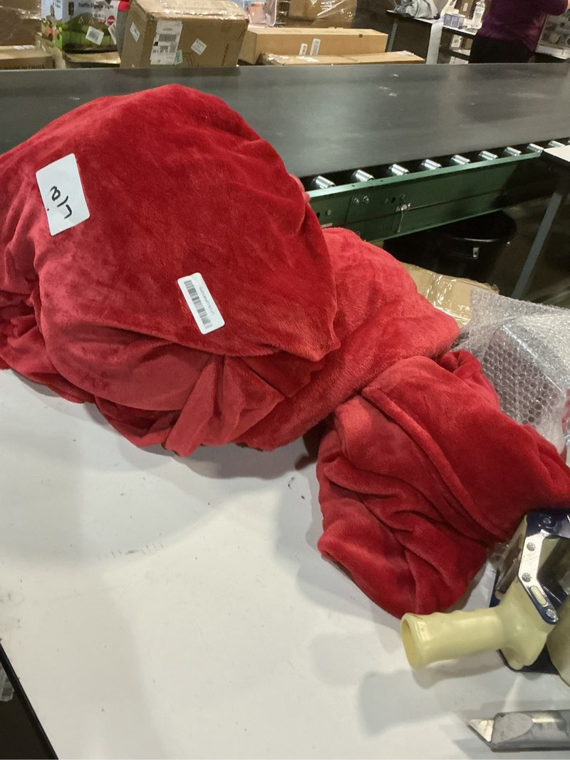 Condition photo showing As Is for BEDELITE Flannel Sheets King Size Red - Super Soft Fleece Sheets Set Fluffy Extra Plush, 4 Piece(Include Fitted Sheet, Flat Sheet, 2 Pillowcases) Red King