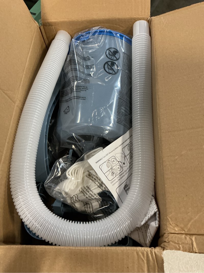 Condition photo showing Good Condition for deeprclean upgrade above ground pool skimmer comes with 3 socks, anti-tilt wall mount surface skimmer, removable skimmer basket, adjustable height bracket, auto skimming pool surface leaves - blue