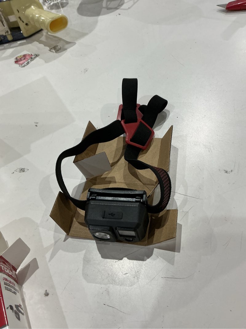 Condition photo showing As Is for hyper tough 800-lumen rechargeable headlamp
