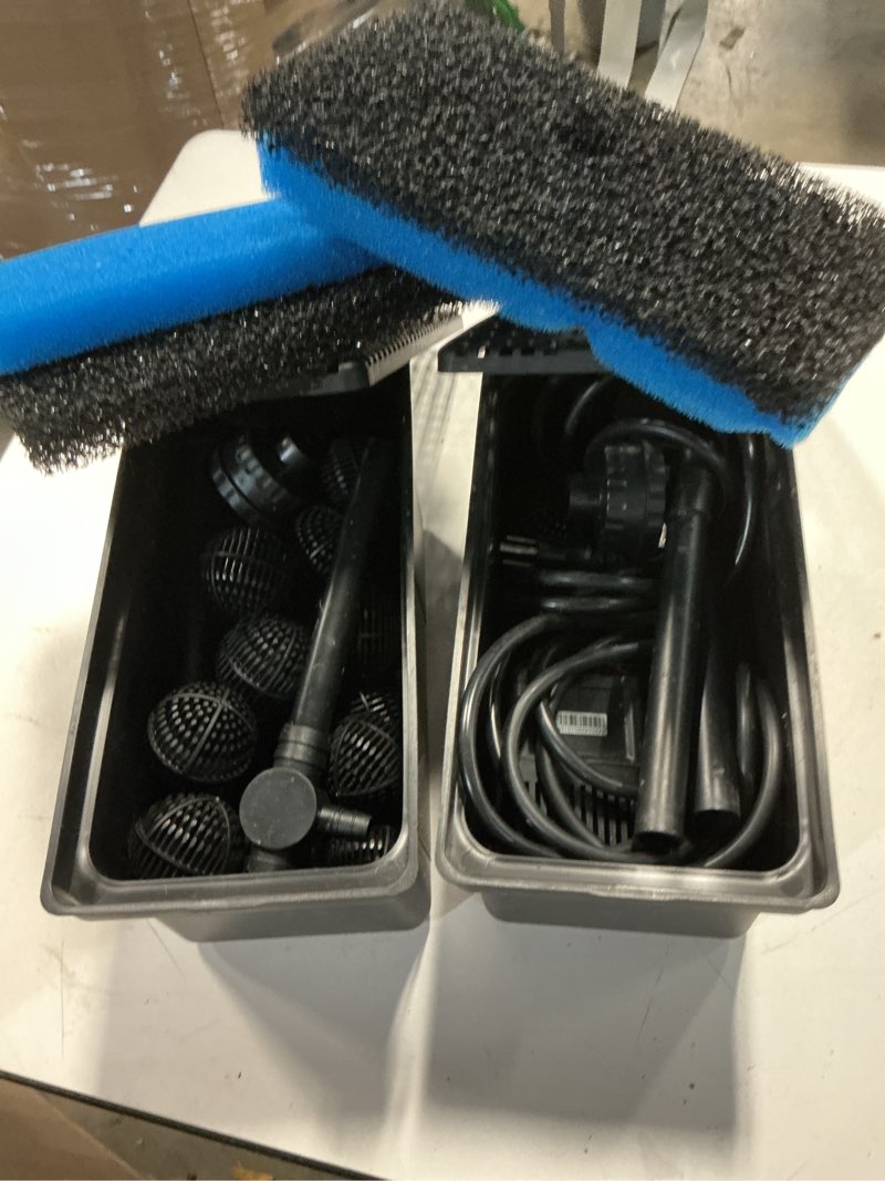 Condition photo showing As Is for smartpond filter kit with pump