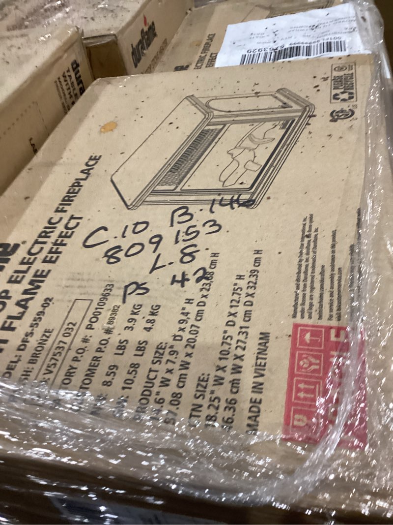 Duraflame tabletop electric fireplace with flame effect