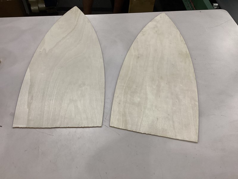 Condition photo showing As Is for anglechic 2 pcs 36 inches unfinished wood surfboard cutout for crafts large size nautical blank wooden crafts summer beach diy wall decor for painting home hanging decoration hawaii luau party
