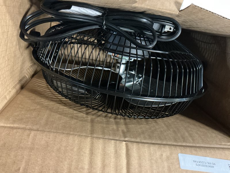 Condition photo showing Good Condition for mainstays 9 in high velocity floor fan wall mount black
