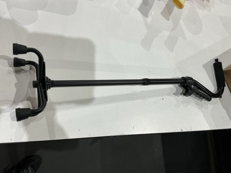 Condition photo showing Good Condition for kingpavonini canes for women/men with second handle, foldable & adjustable walking cane with 4-pronged base, quad cane for stability, standing, balance, leg surgery recovery black