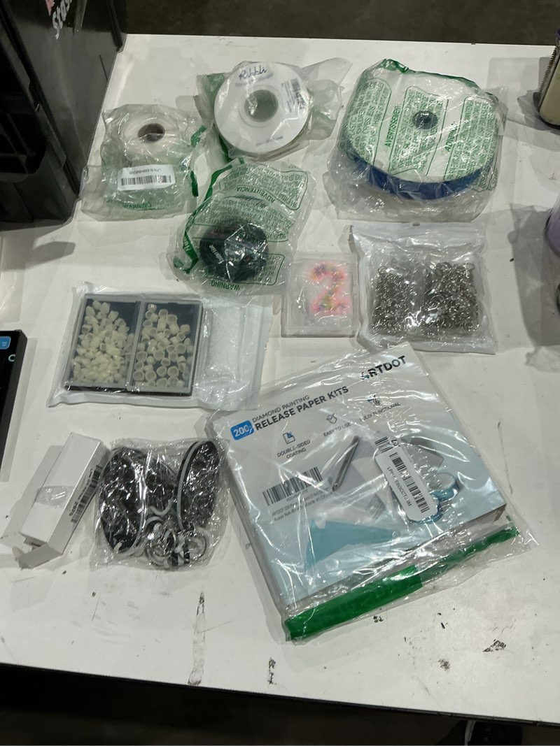 assorted arts & craft supplies please see pictures taken (bidfta image) to determine items that