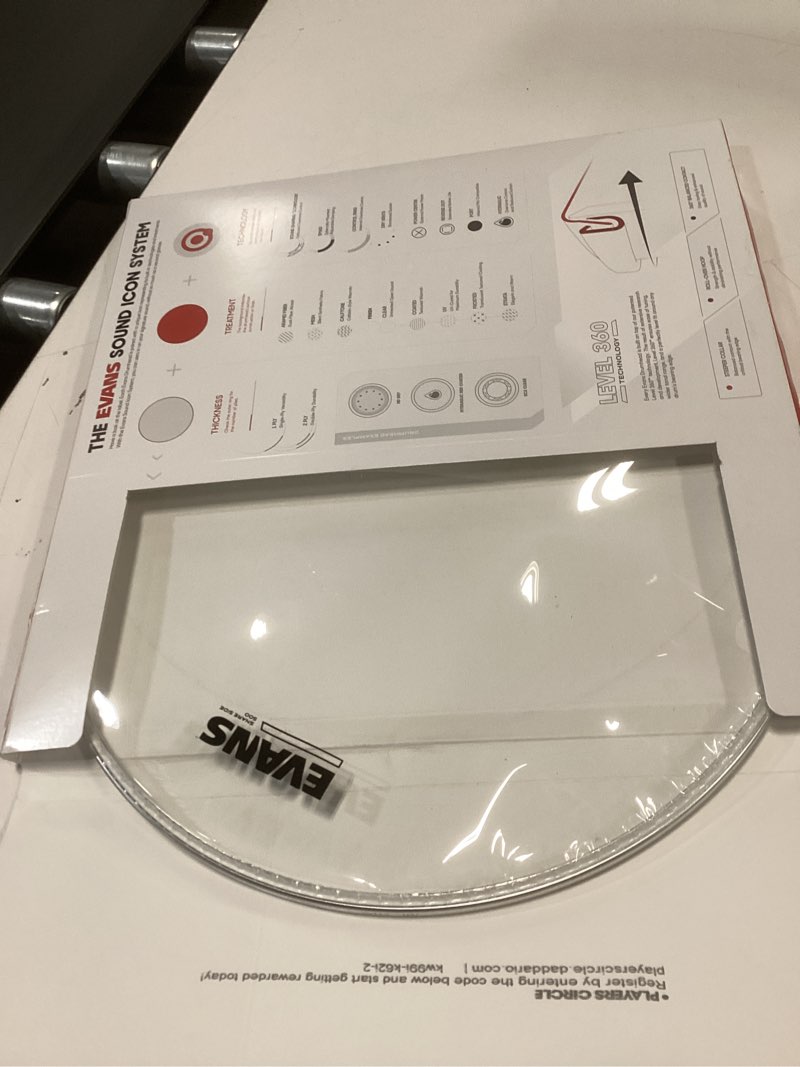 Evans Clear 500 Snare Side Drum Head - Single Ply 5mil Film Drumhead - Ideal for Deep Drums or Heavy Rock - 14 Inch