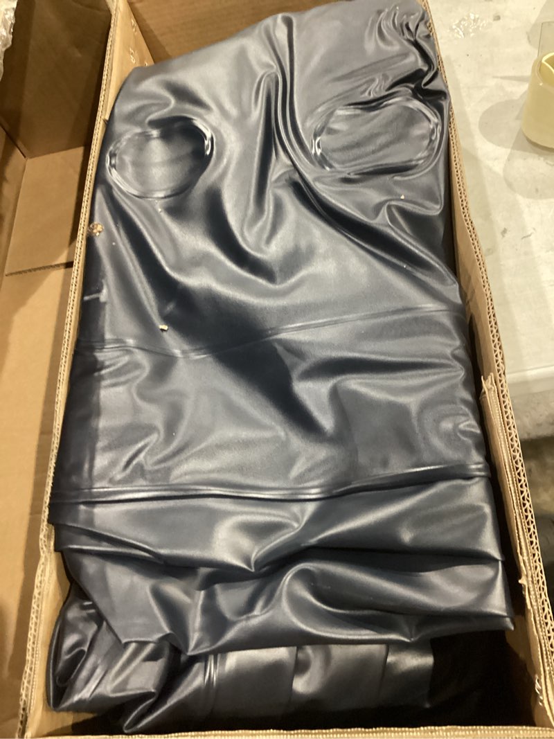 Condition photo showing Good Condition for queen air mattress with built-in pump, 18" top inflatable mattress with waterproof flocking fabric, three-minute quick-inflatable bed. portable blow up mattress for home, outdoor and guests blue queen 18 inch