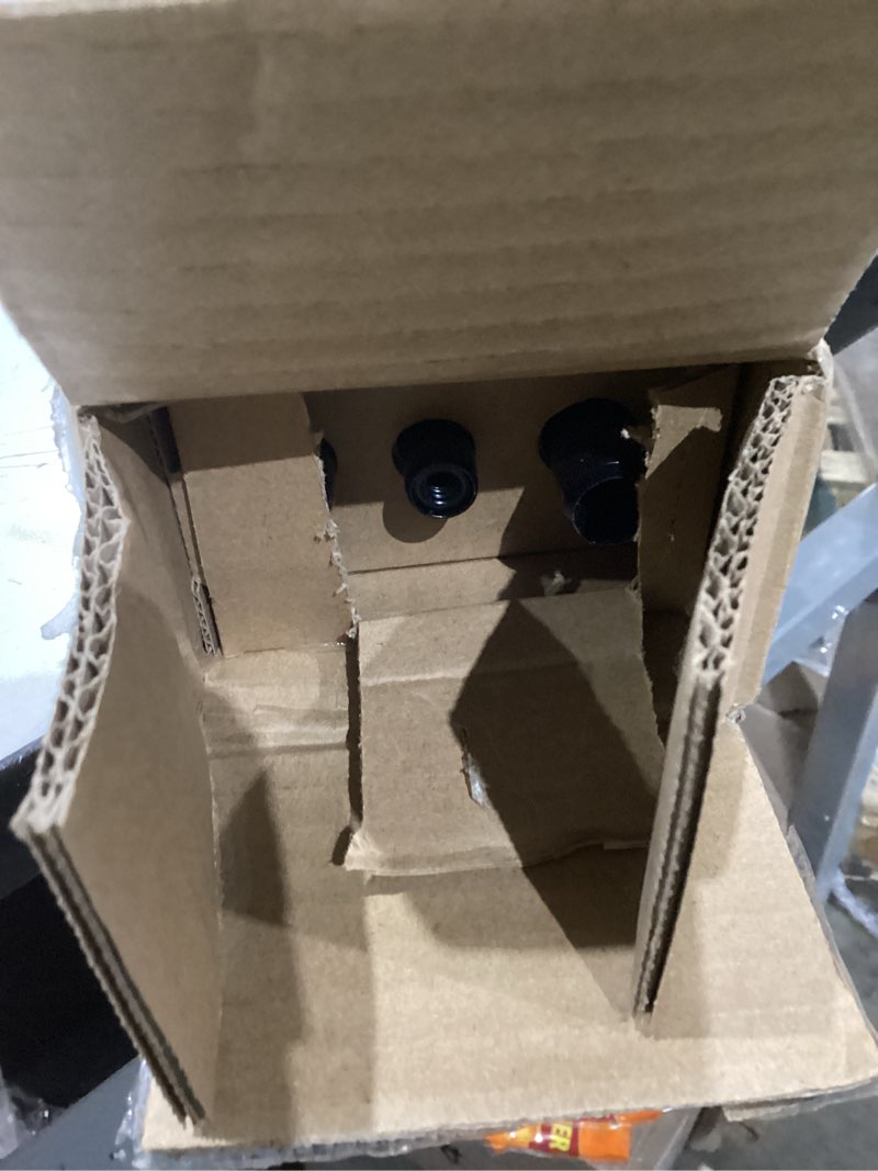 Condition photo showing As Is for Amazon Basics Adjustable Easy to Install Blackout Curtain Rod for Bedroom and Living Room, 88" to 120", Black Black 88" to 120" Single Rod