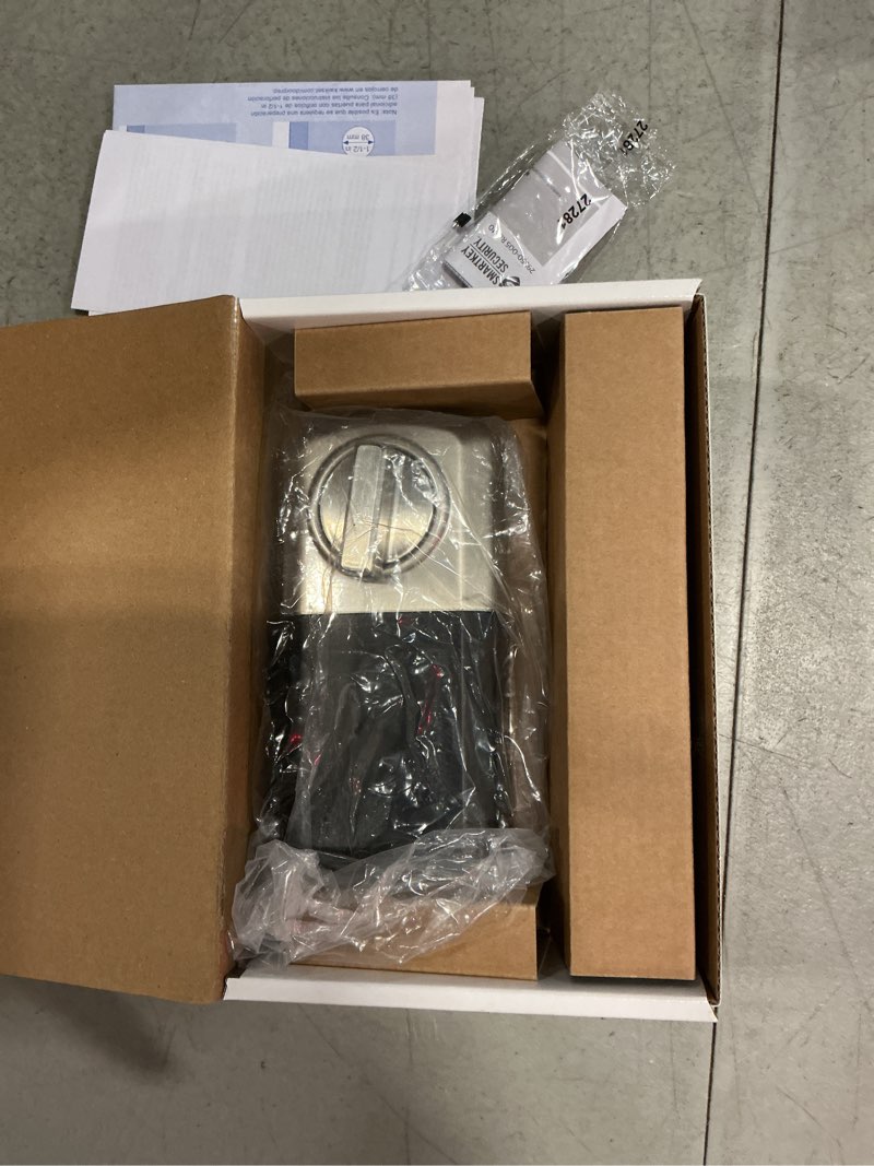 Condition photo showing Good Condition for kwikset powerbolt 250 10-button keypad satin nickel transitional electronic deadbolt door lock, featuring convenient keyless entry, customizable user codes, and auto-locking