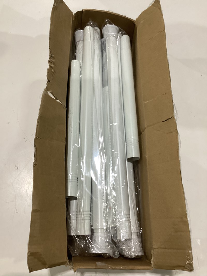 Condition photo showing As Is for spring tension curtain rod 18-36 inch, white | adjustable expandable tension curtain rod no drilling, tension rods for window doorway kitchen curtain white 18 to 36 inch-1pc