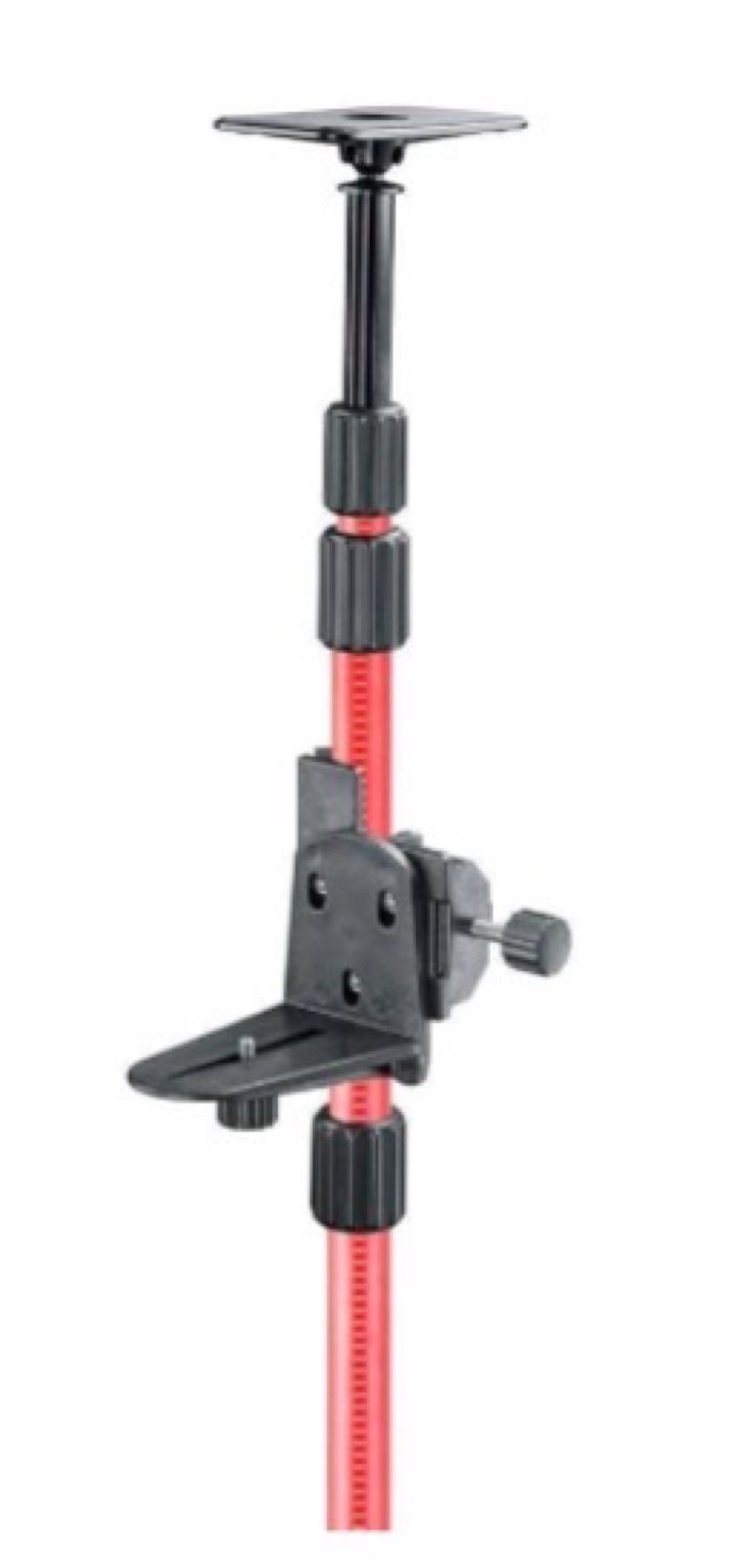 Laser Level Pole with Multi-function Fine-tuning Pan-Tilt Head?13.12Ft./4M With 5/8&1/4 interface sc
