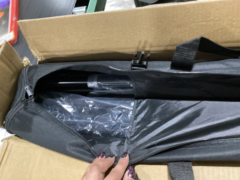 Condition photo showing New/Like New for 12 x 10ft photo video studio heavy duty backdrop stand, adjustable photography background support systemt kit with shock-proof spring, carrying bag, 6 clamps 10×12ft