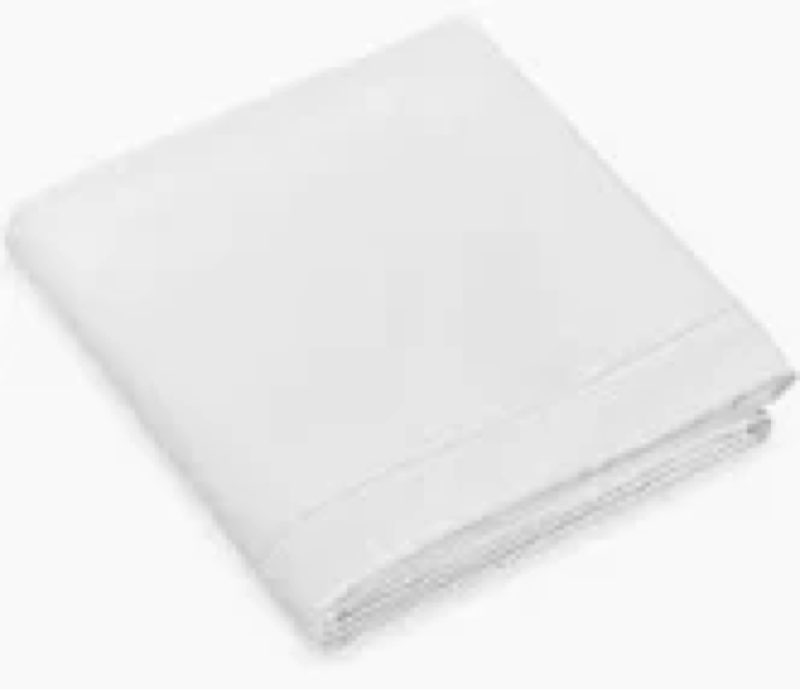 White bed sheets