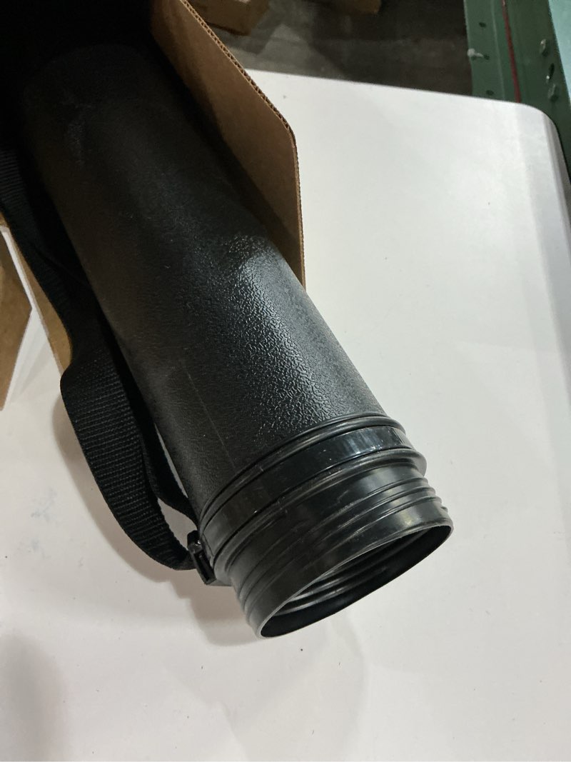 Condition photo showing As Is for transon durable poster storage tube with straps 24"-40" extendable for blueprints, artwork, maps, posters color black 1 pack-black