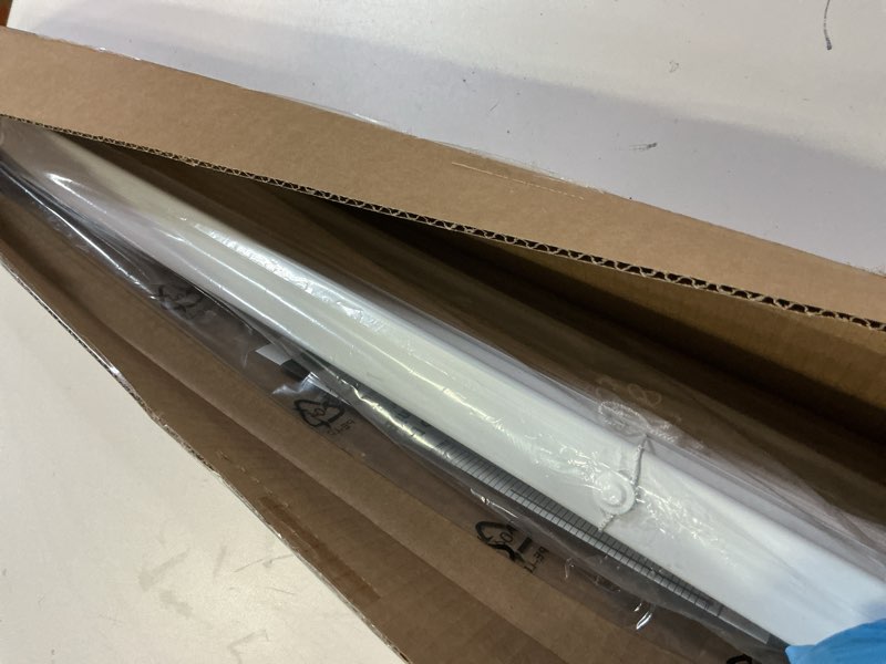 Condition photo showing Good Condition for lazblinds no tools no drill 1" vinyl mini blinds, cordless blinds for windows, light filtering horizontal window blinds & shades, 37" w x 48" h, white cordless-white 37" w x 48" h