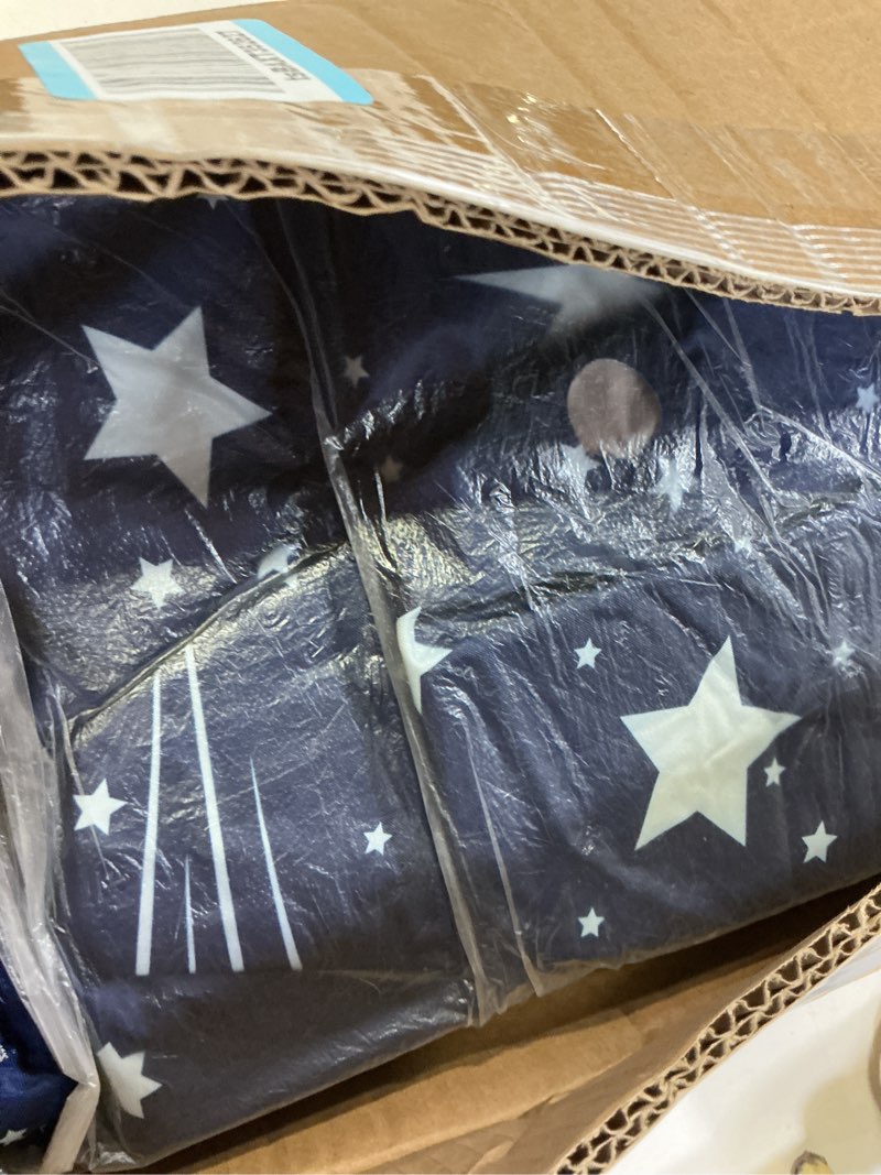 Condition photo showing As Is for 53" Extra Large Portable Foldable Bathtub with Cover for Adult, Family SPA Soaking Tub for Small Bathroom, Thicken Multiple Layer Bathtub with Lid for Shower Stall (53" Stars Style)