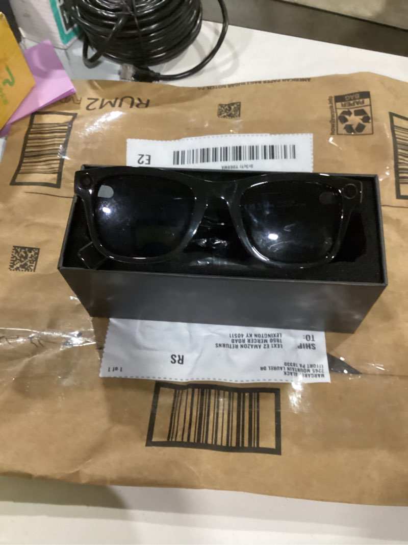 Condition photo showing New/Like New for AI Smart Glasses with Voice Assistant, 8MP HD Camera Glasses, 1080P Video Recording Sunglasses, Dual Core Chip Noise Reduction, RealTime Translation, Interchangeable Blue Light & UV Protection Lenses