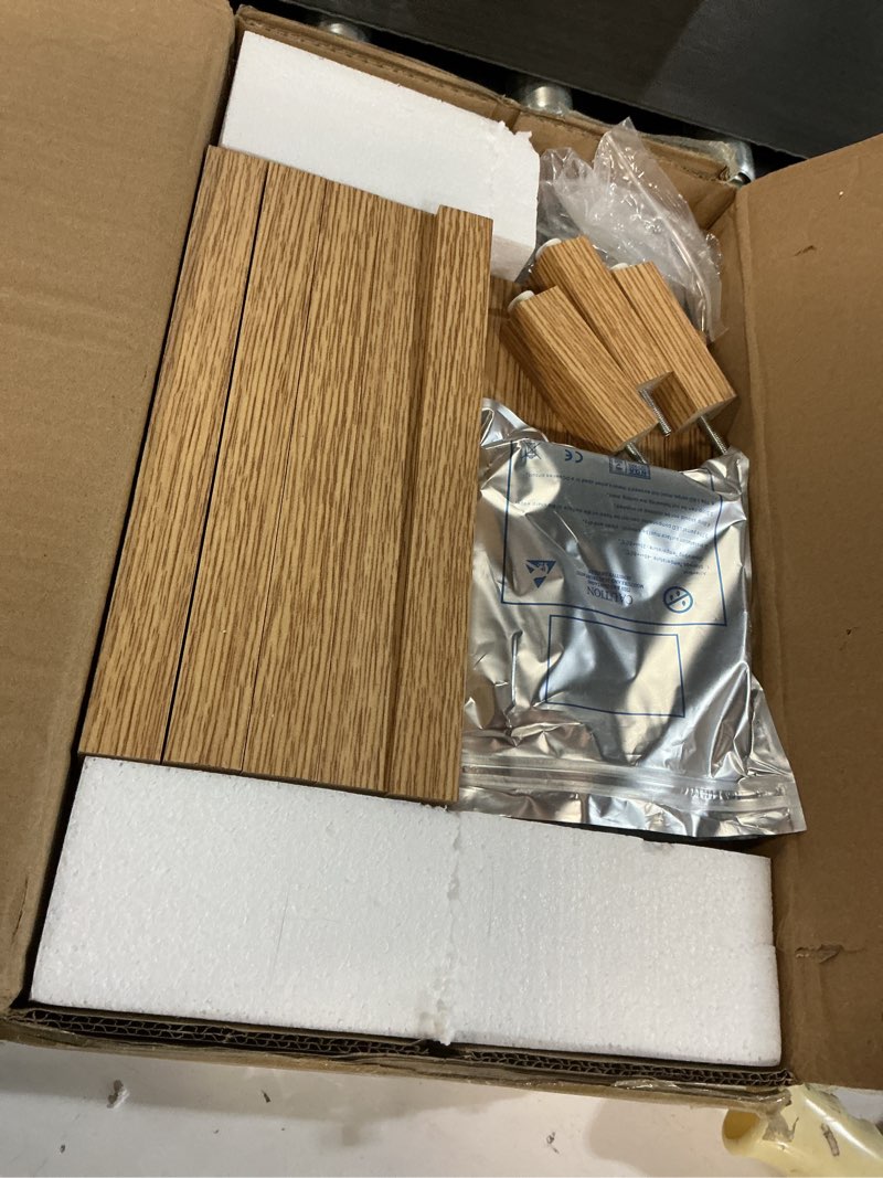 Condition photo showing Good Condition for tutotak corner shelf with led light, 6-tier corner bookshelf for small space, narrow display corner shelf stand with storage rack, for living room, bedroom, natural bs05bn006l natural 6-tier with led