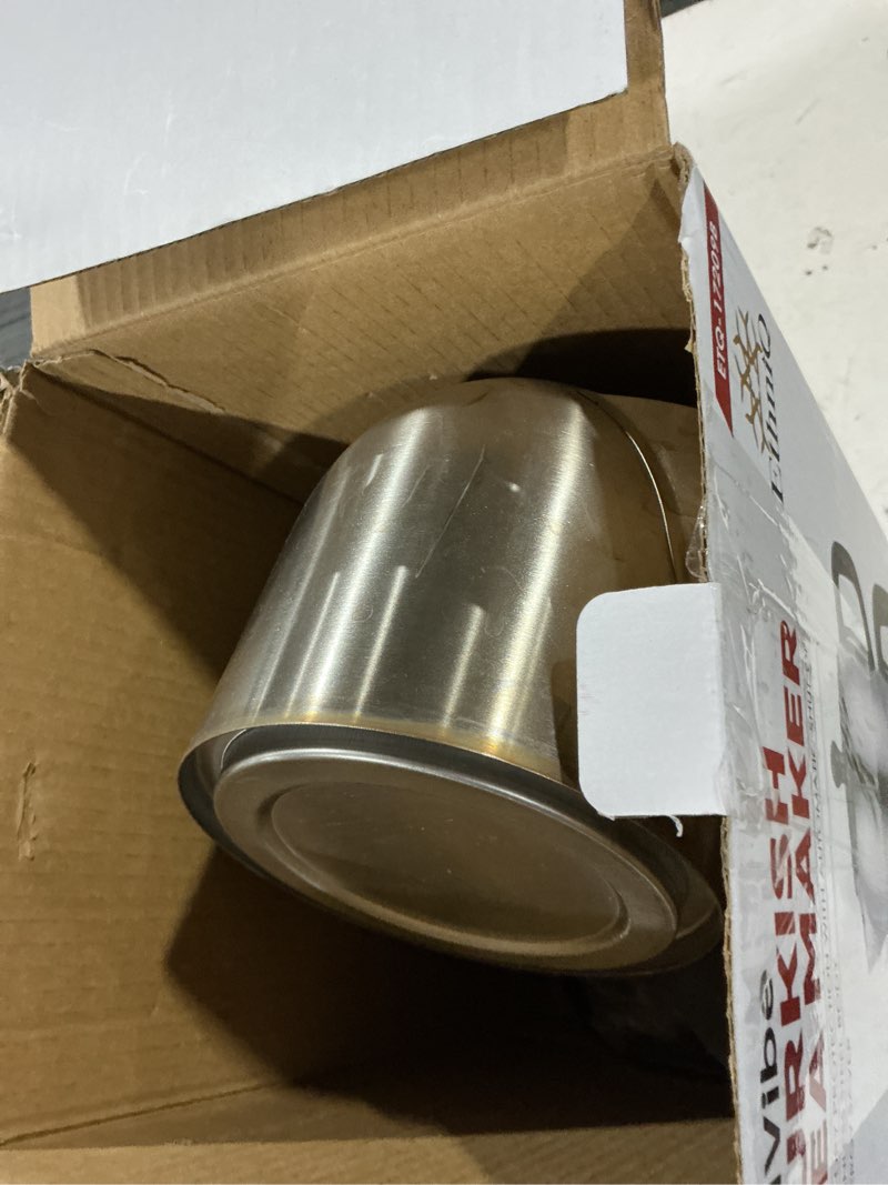 Condition photo showing As Is for Ethniq TeaVibe Electric Turkish Tea Maker - Stainless Steel 120V Double Pot Kettle & Infuser, Boil-Dry Protection, Auto Shut-Off & Keep Warm Function, 1.7L Kettle + 1L Teapot Capacity