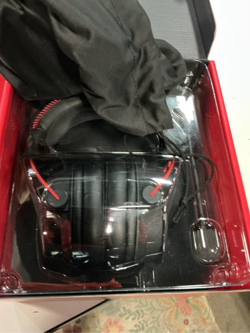 Condition photo showing Good Condition for hyperx cloud alpha - gaming headset, dual chamber drivers, legendary comfort, aluminum frame, detachable microphone, works on pc, ps4, ps5, xbox one/ series x|s, nintendo switch and mobile – red wired