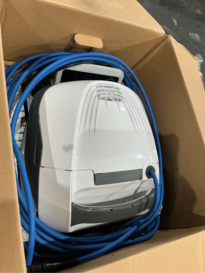 Condition photo showing As Is for dolphin e10 15-in robotic pool vacuum