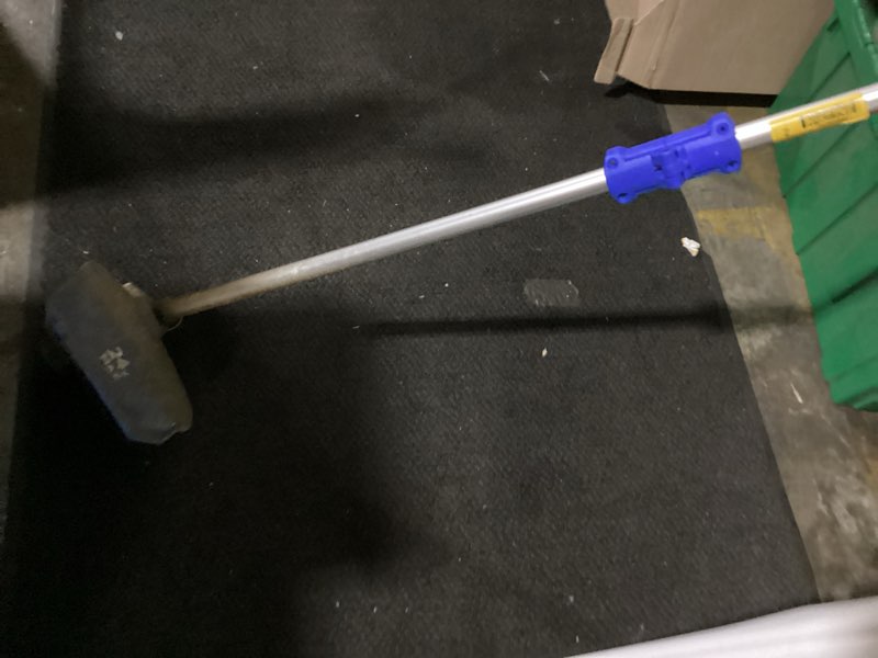 Condition photo showing As Is for kobalt quiet tech 24-volt 15-in straight shaft battery string trimmer battery and charger not included