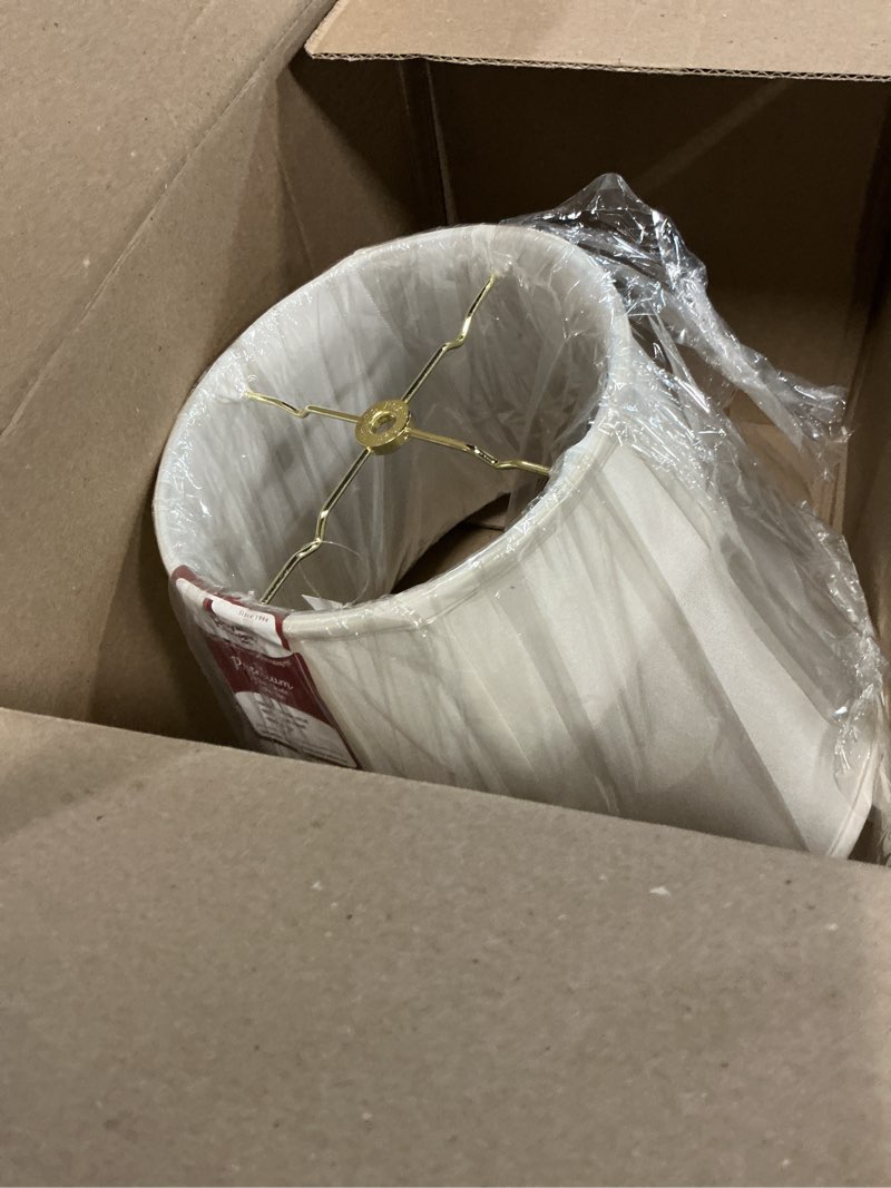 Condition photo showing New/Like New for royal designs, inc. deep empire lamp shade - white - 8 x 14 x 11 8 x 14 x 11 white