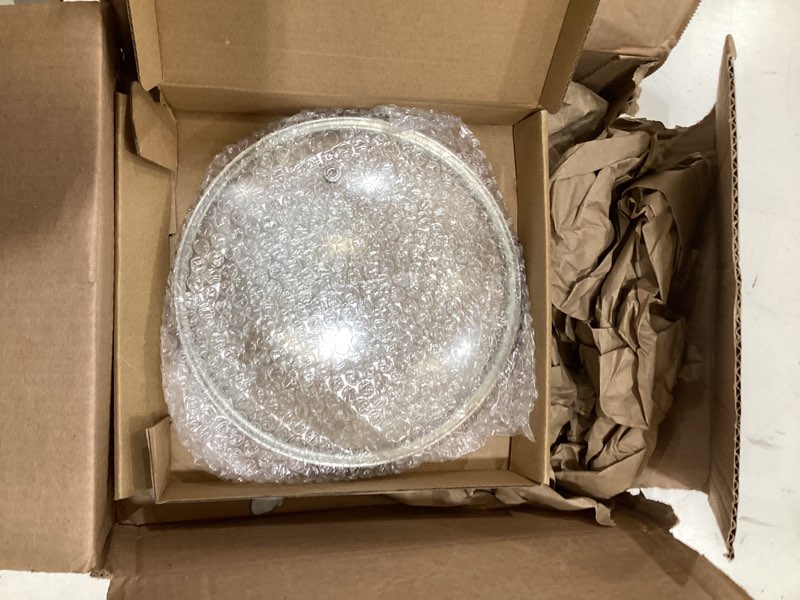 Condition photo showing As Is for pan lid 8 inch - tempered glass pot lid - replacement pan cover for cast iron skillets, frying pans, pots and wok, heat resistant handle