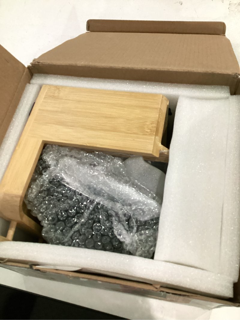 Condition photo showing Good Condition for Bird Feeder with Camera, Smart Bamboo Bird Feeder, 2.5K UHD AI Identification, Real-time Videos & Pictures, Wireless Solar Powered Outdoor, Ideal for Garden Birding, Premium Present Brown