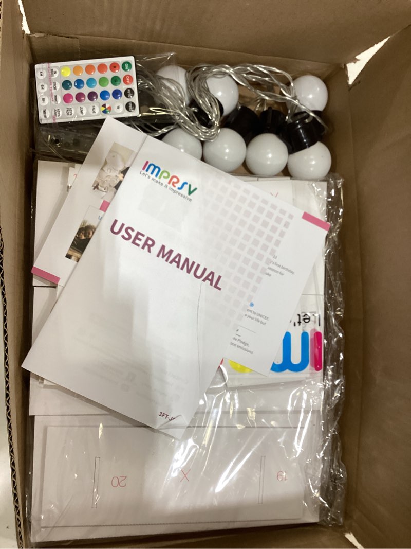 Condition photo showing New/Like New for imprsv 3FT Colorful Marquee Light Up Letters X, 18 Colors Light Up Letters Alphabet Sign with Remote, Wedding Love Letters, Large Letters for Birthday Engagement Anniversary Wedding Party Decor