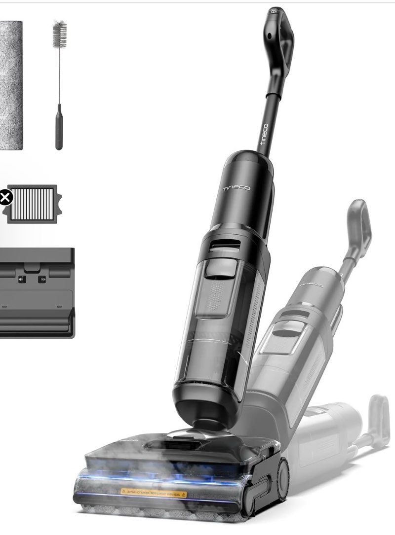 tineco floor one s7 stretch steam series smart cordless steam floor washer