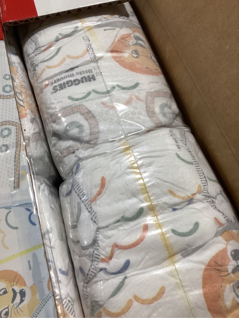 Condition photo showing Good Condition for Huggies Size 3 Diapers, Little Movers Baby Diapers, Size 3 (16-28 lbs), 136 Count, Packaging May Vary