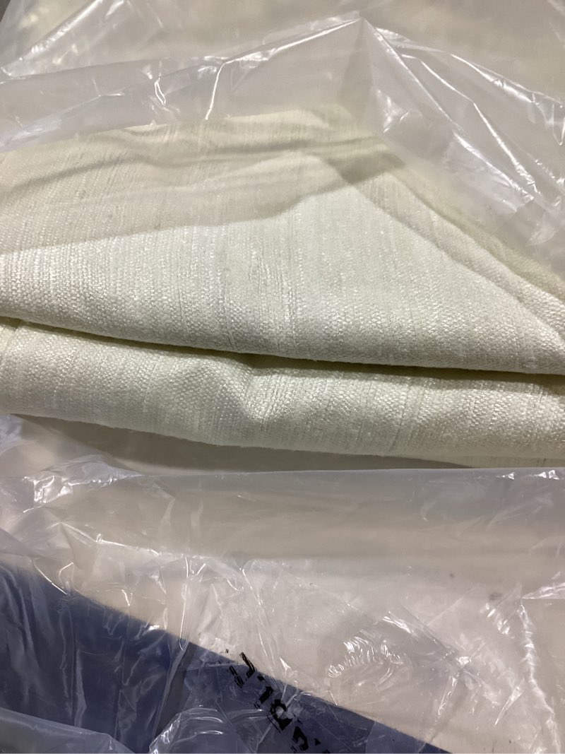 Condition photo showing Good Condition for similar to stock photo.. linen curtains off white quince