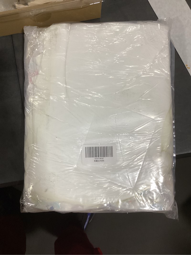 Condition photo showing New/Like New for M Dog Sofa Bed for Small Dogs – Orthopedic Couch with Supportive Bolster Sides, Easy-Clean Wipeable Surface, Removable Cover, Non-Slip Bottom, 21.6 × 18.5× 11 Inch Cream 21x18x10"