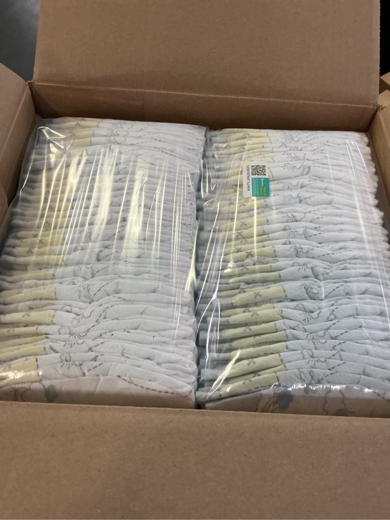 Condition photo showing New/Like New for pampers swaddlers diapers, size 1 (8-14 lbs), 198 count, absorbent, keeps baby dry and comfortable, skin safe disposable baby diaper (packaging may vary) size 1 198