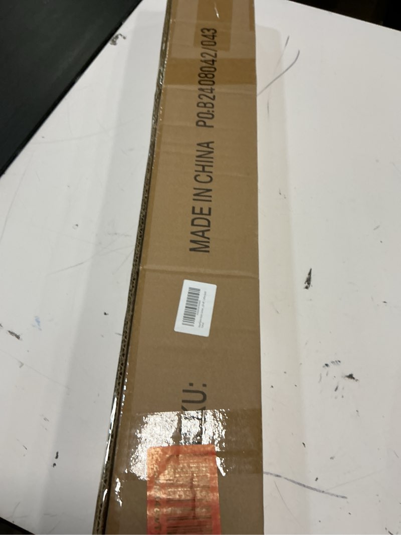 Condition photo showing New/Like New for room darkening curtain rod, wrap around design, extra-thick 1-inch diameter single drapery rod, extendable metal rod set for the blackout curtains and sheer (coffee gold, 28-48") 28-48" coffee gold