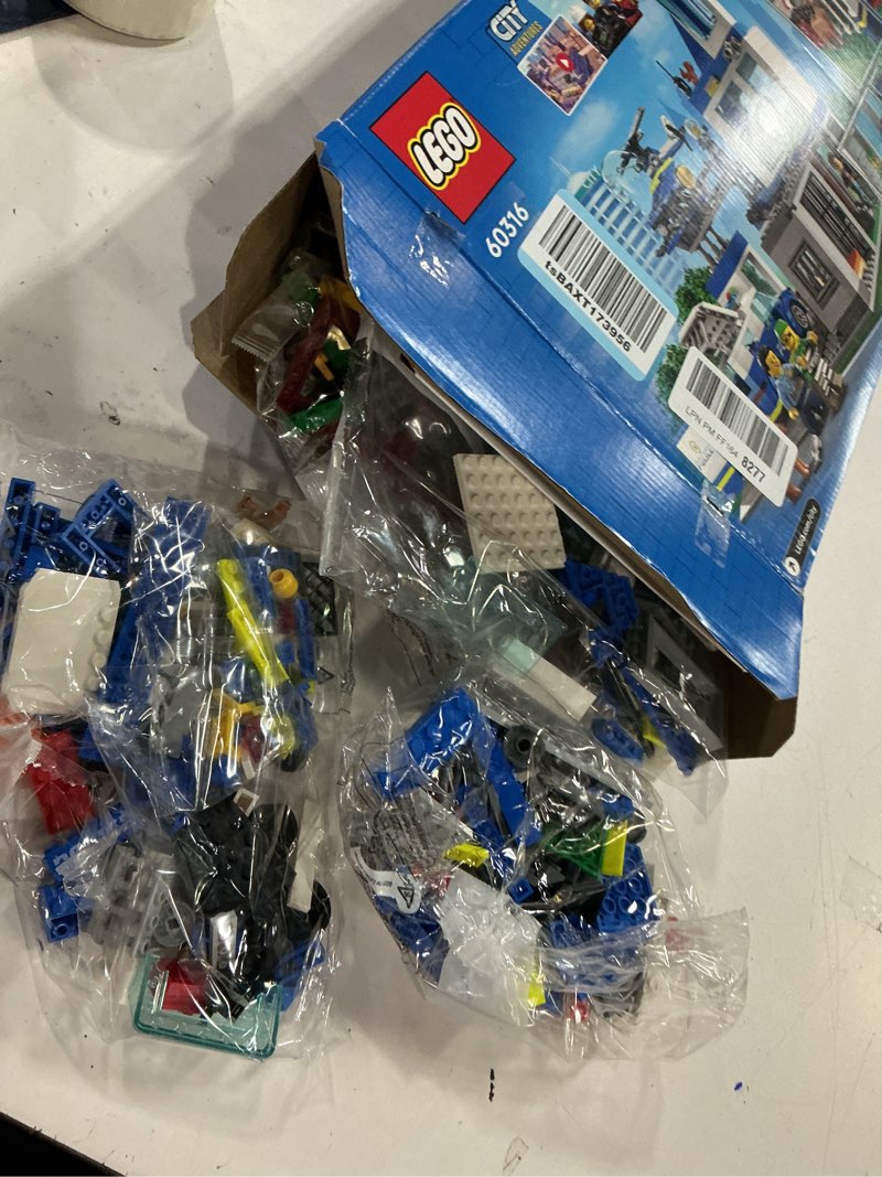 Condition photo showing Good Condition for LEGO City Police Station with Van, Garbage Truck & Helicopter Toy 60316, Gifts for 6 Plus Year Old Kids, Boys & Girls with 5 Minifigures and Dog Toy Standard Packaging