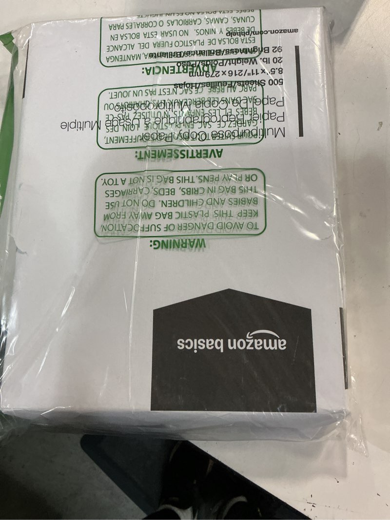 Condition photo showing Good Condition for Amazon Basics Multipurpose Copy Printer Paper, 8.5 x 11 Inches, 20 lb, 1 Ream, (500 Sheets), 92 Bright, White 1 Ream | 500 Sheets Letter (8.5x11)