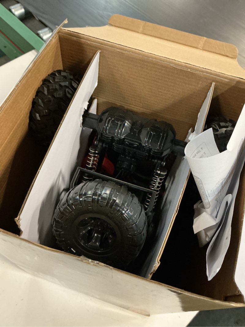 Condition photo showing Good Condition for 4drc 1:12 rc car,off road truck remote control car metal shell 2.4g 4wd dual motors, with 2 batteries black