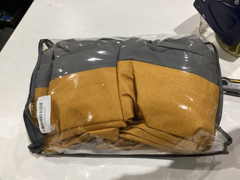 Condition photo showing New/Like New for 100% Blackout Shield Linen Look Textured Pinch Pleated Curtains Blackout Drapes 96 Inch Long 2 Panels Set, Faux Linen Blackout Curtains for Bedroom & Living Room, 40" W x 96" L, Mustard Yellow Mustard Yellow 40"W x 96"L (Pack of 2)