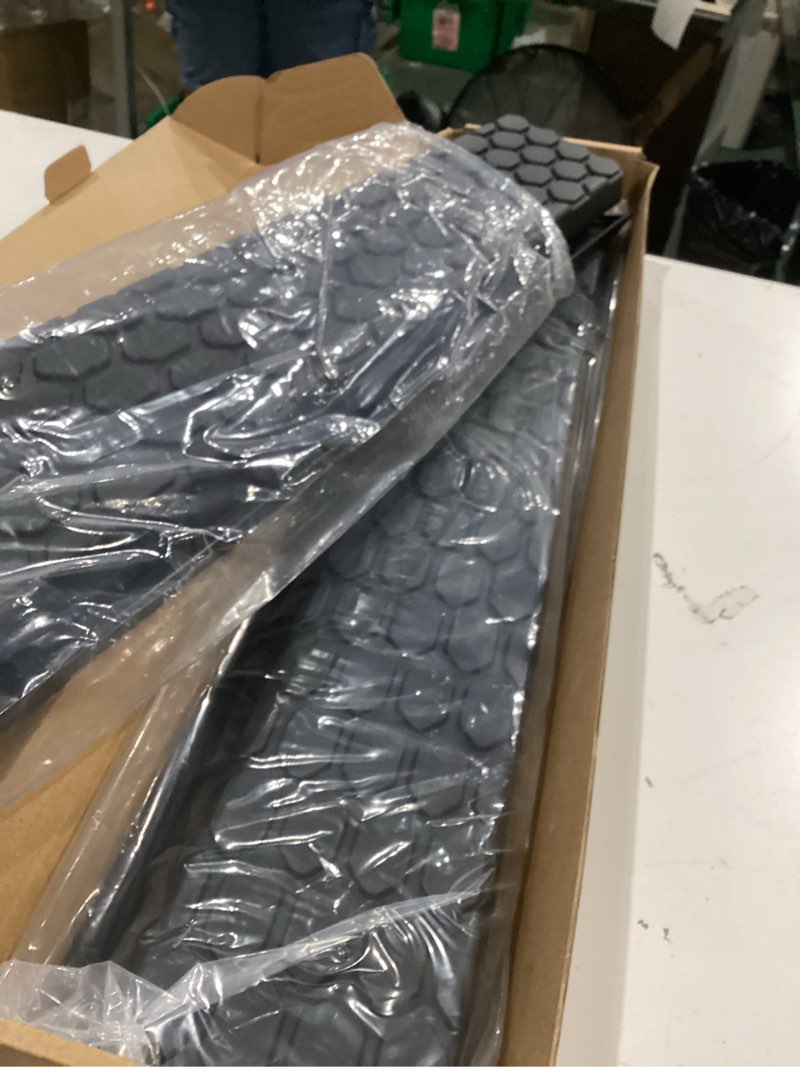 Condition photo showing As Is for running boards step pad replacement for 2009-2018 dodge ram 1500 crew cab, side step nerf bar pads replacement compatible with dodge ram 1500 2500 3500 4500 5500(oem oval nerf bars only)