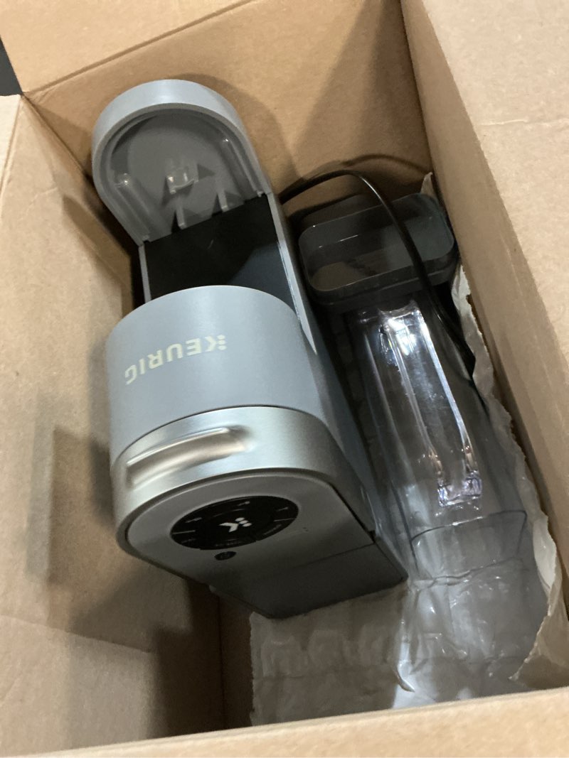 Condition photo showing As Is for keurig k-supreme single serve k-cup pod coffee maker, multistream technology, 4 brew sizes, 66oz dual-position removable reservoir, gray gray coffee maker